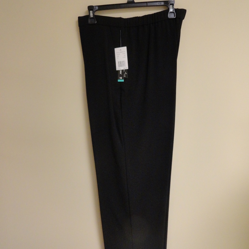 NWT Black stretch pants Proportioned for 5' 4"